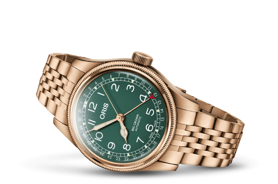 Oris Big Crown Bronze Pointer Date Green Bracelet Wamada Jewellery