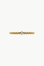 Load image into Gallery viewer, Fope Eka Yellow Gold Bracelet with White Gold and Diamond Pave