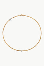 Load image into Gallery viewer, Fope Eka Yellow Gold Necklace with White Gold and Diamond Pave