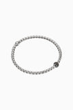 Fope Eka Tiny White Gold Bracelet with Black Diamonds