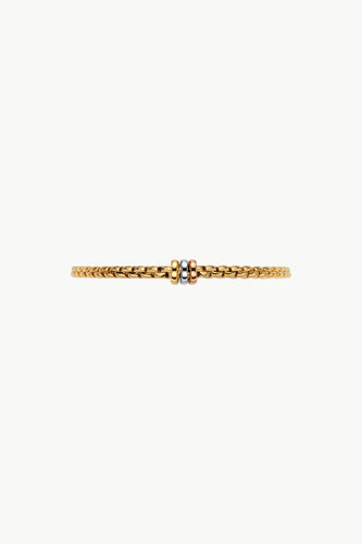 Fope Eka Yellow Gold Bracelet with 3 tones gold rondels