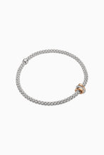 Load image into Gallery viewer, Fope Prima White Gold Bracelet with 3 tones gold diamond rondels