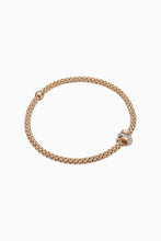 Load image into Gallery viewer, Fope Prima Rose Gold Bracelet with 3 tones gold &amp; diamond rondels