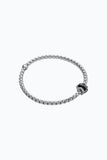 Fope Eka Tiny White Gold Bracelet with Black Diamonds