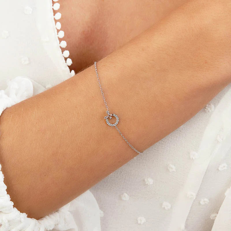 Blush Petali Bracelet with Argyle Pink and White Diamonds