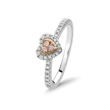 Load image into Gallery viewer, Blush Joy Ring with Argyle Pink and White Diamonds