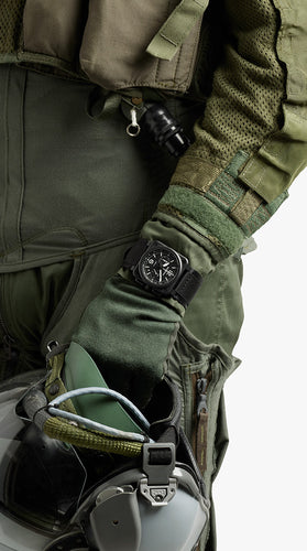 BELL & ROSS BR 03-94 BLACK MATTE CHRONOGRAPH