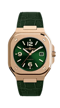 Load image into Gallery viewer, BR 05 GREEN GOLD LEATHER STRAP