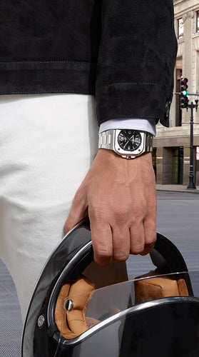 BELL & ROSS BR 05 BLACK STEEL BRACELET