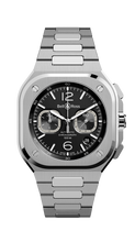 Load image into Gallery viewer, BELL &amp; ROSS BR 05 CHRONO BLACK STEEL BRACELET