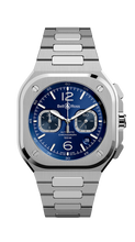 Load image into Gallery viewer, BELL &amp; ROSS BR 05 CHRONO BLUE STEEL BRACELET