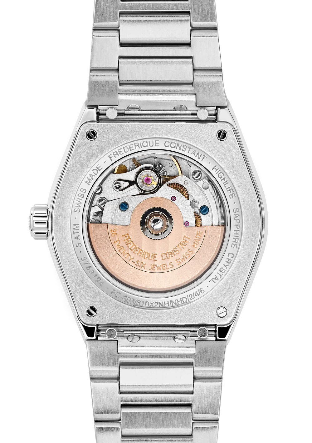FREDERIQUE CONSTANT HIGHLIFE LADIES AUTOMATIC HEART BEAT WHITE Wamada Jewellery