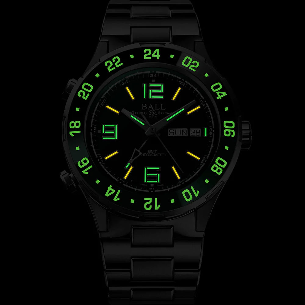 Ball Watch Roadmaster Marine GMT (40mm) Black Green Bezel
