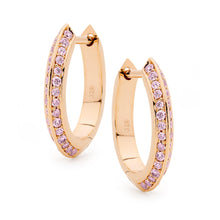 Load image into Gallery viewer, Desert Rose Earrings with Argyle Pink Diamonds EDJE010