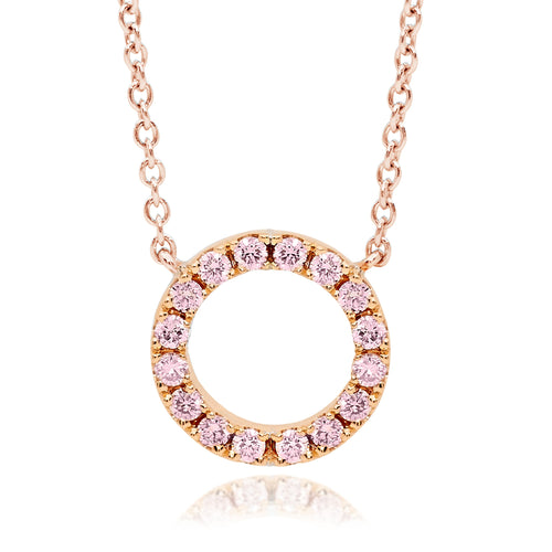 Desert Rose Necklace with pink diamonds from the Argyle mine EDJP061