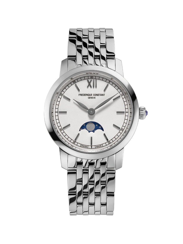 FREDERIQUE CONSTANT SLIMLINE LADIES MOONPHASE ON BRACELET