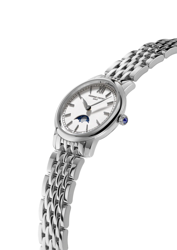 FREDERIQUE CONSTANT SLIMLINE LADIES MOONPHASE ON BRACELET