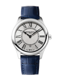 FREDERIQUE CONSTANT CLASSICS LADIES QUARTZ SILVER DIAL BLUE LEATHER