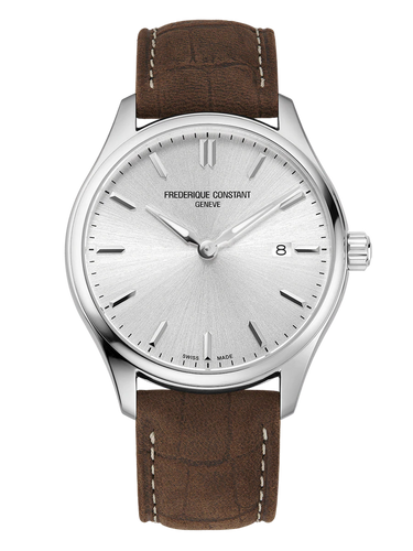 FREDERIQUE CONSTANT CLASSICS QUARTZ ON LEATHER STRAP
