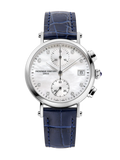 FREDERIQUE CONSTANT CLASSICS QUARTZ CHRONOGRAPH LADIES BLUE LEATHER