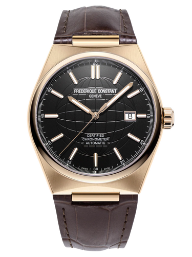 FREDERIQUE CONSTANT HIGHLIFE AUTOMATIC COSC RG PLATED 2 TONES BLACK DIAL