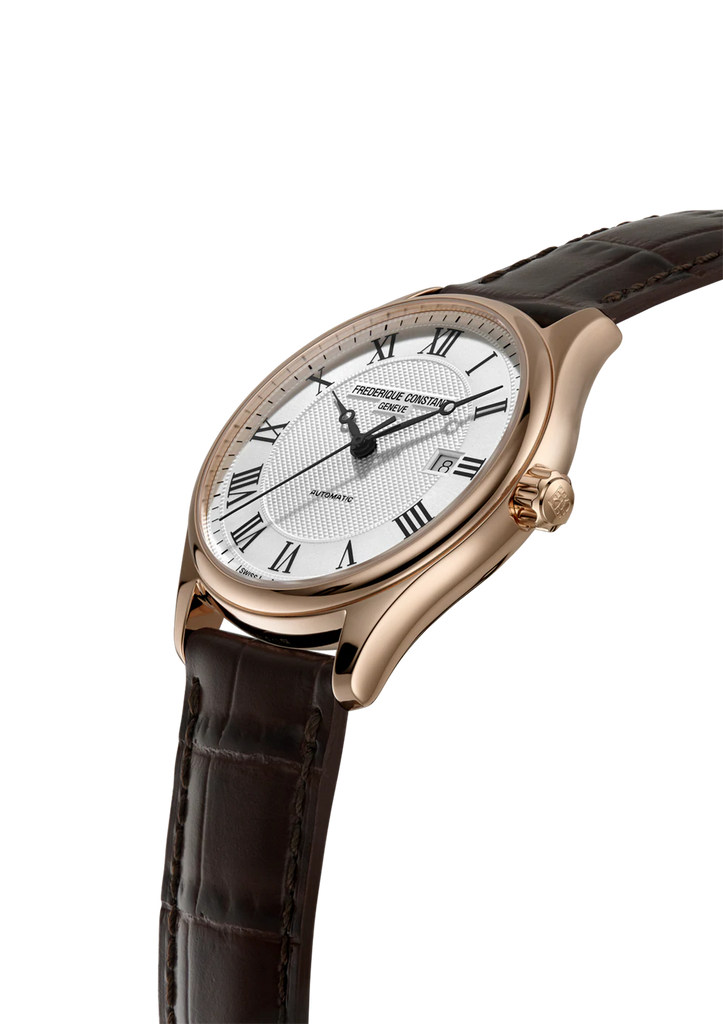FREDERIQUE CONSTANT CLASSICS INDEX AUTOMATIC SILVER DIAL RG PLATED