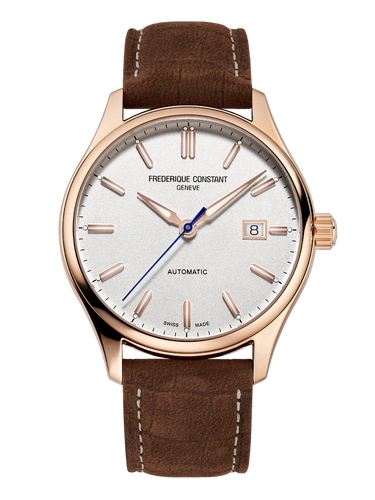 FREDERIQUE CONSTANT CLASSICS INDEX AUTOMATIC SILVER DIAL RG PLATED