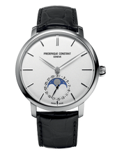 Load image into Gallery viewer, FREDERIQUE CONSTANT SLIMLINE MOONPHASE MANUFACTURE SILVER DIAL