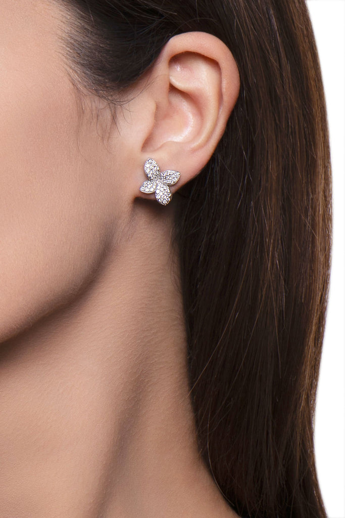 Pasquale Bruni Petit Garden small flower diamonds earrings