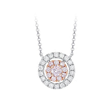 Load image into Gallery viewer, Kimberley Luannah Round Necklace set with pink diamonds from the Argyle mine and White Diamonds