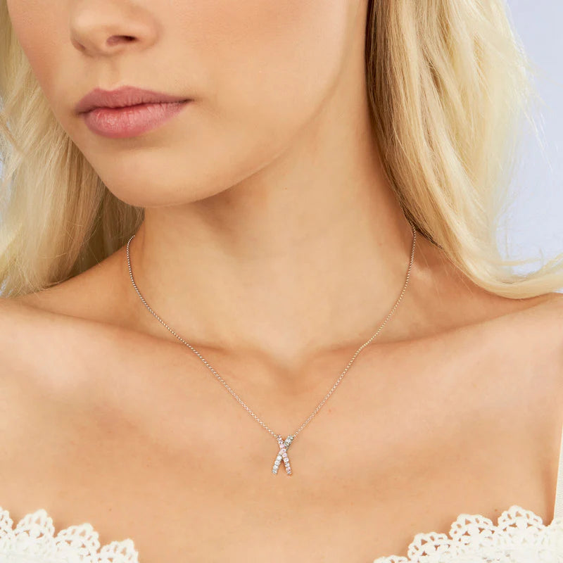 Kimberley Kira Necklace set with pink diamonds from the Argyle mine and White Diamonds