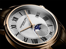 Load image into Gallery viewer, Raymond Weil Maestro Moonphase RG PVD leather