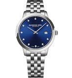 Raymond Weil Toccata Quartz 34mm Blue on bracelet