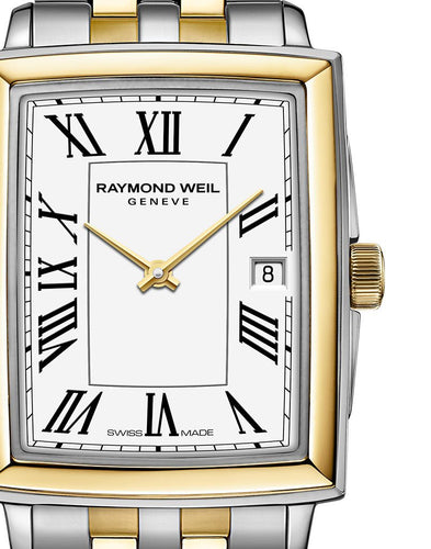 Raymond Weil Toccata 2 Tones YG Quartz Watch 22.6 x 28.1 mm on  Stainless Steel Bracelet