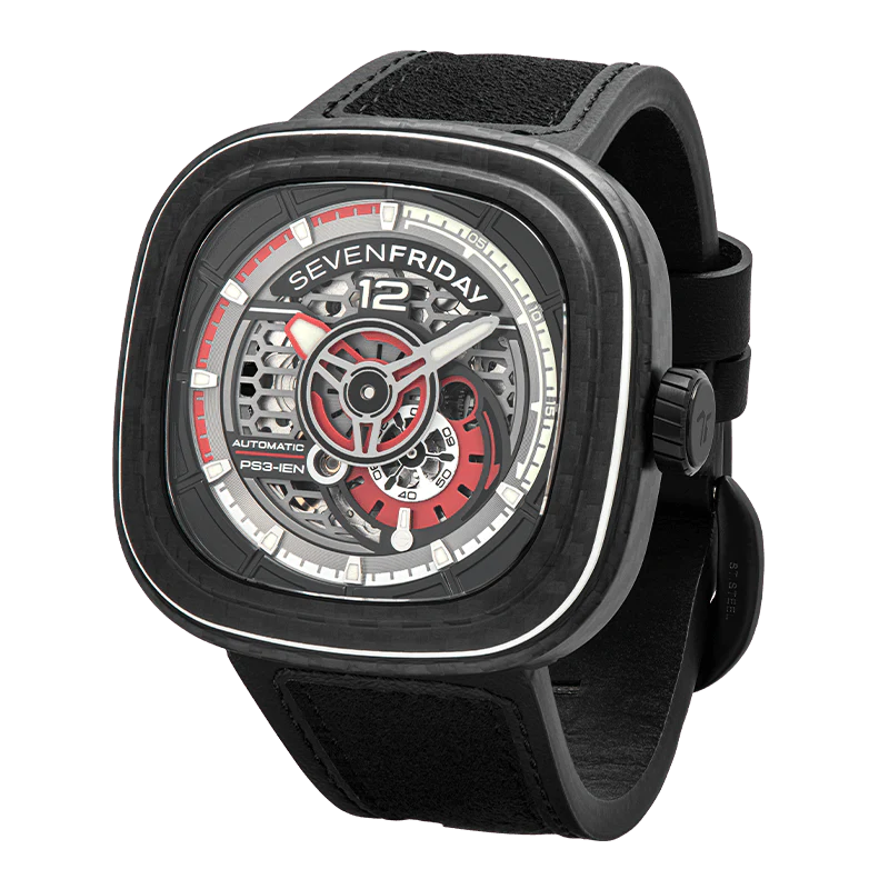 SEVENFRIDAY PS3/02 -RUBY CARBON LIMITED EDITION