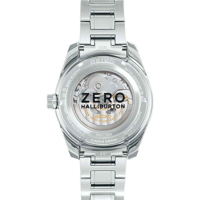 SEIKO Presage Zero Halliburton Limited Edition Automatic GMT Watch SPB269J