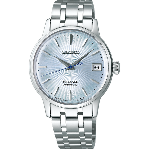 SEIKO Presage Cocktail Time Automatic Dress Watch Light Blue Ladies