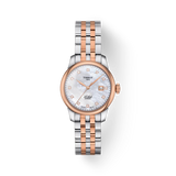 TISSOT LE LOCLE AUTOMATIC LADY (29.00) 2 TONES RG BRACELET