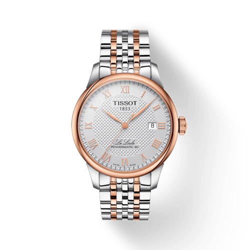 TISSOT LE LOCLE POWERMATIC 80 RG 2 TONES BRACELET