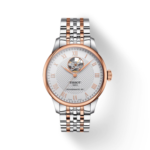 Tissot Le Locle Powermatic 80 RG 2 TONES Bracelet Open Heart