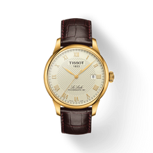 Load image into Gallery viewer, TISSOT LE LOCLE POWERMATIC 80 Gold Brown Leather