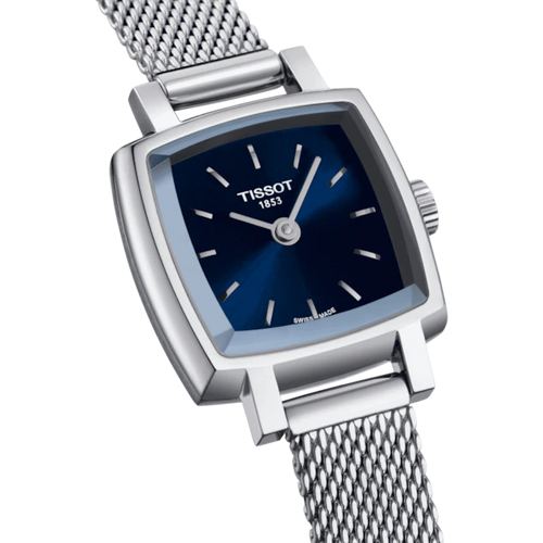TISSOT LOVELY SQUARE QUARTZ BLUE DIAL QUARTZ WATCH