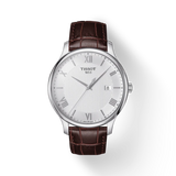 TISSOT TRADITION ON SILVER LEATHER