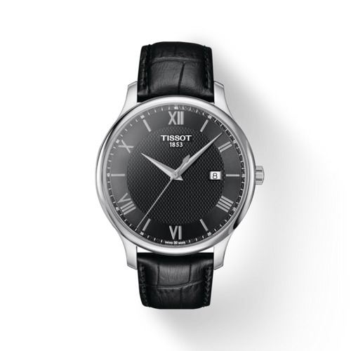 TISSOT TRADITION BLACK ON LEATHER