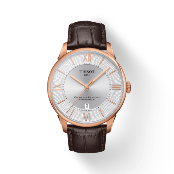 TISSOT CHEMIN DES TOURELLES POWERMATIC 80 RG LEATHER Wamada