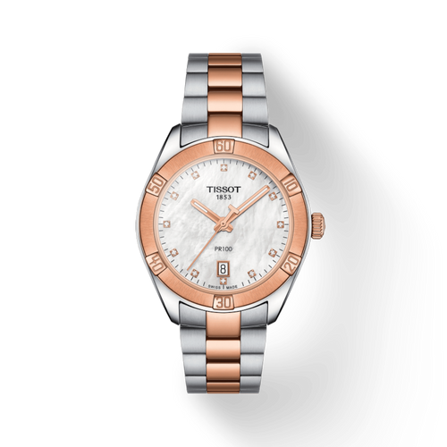 TISSOT PR 100 SPORT CHIC ON BRACELET 2 TONES