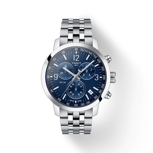 TISSOT PRC 200 CHRONOGRAPH BLUE ON BRACELET
