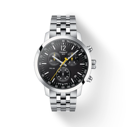 TISSOT PRC 200 CHRONOGRAPH BLACK ON BRACELET