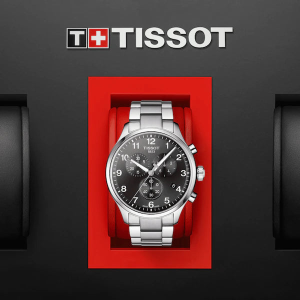 TISSOT CHRONO XL CLASSIC BLACK ON BRACELET