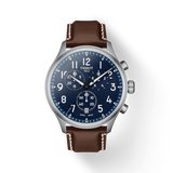 TISSOT CHRONO XL VINTAGE BLUE ON LEATHER